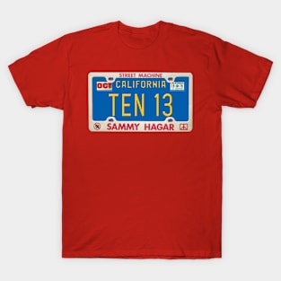 Sammy Hagar - TEN 13 License Plate T-Shirt